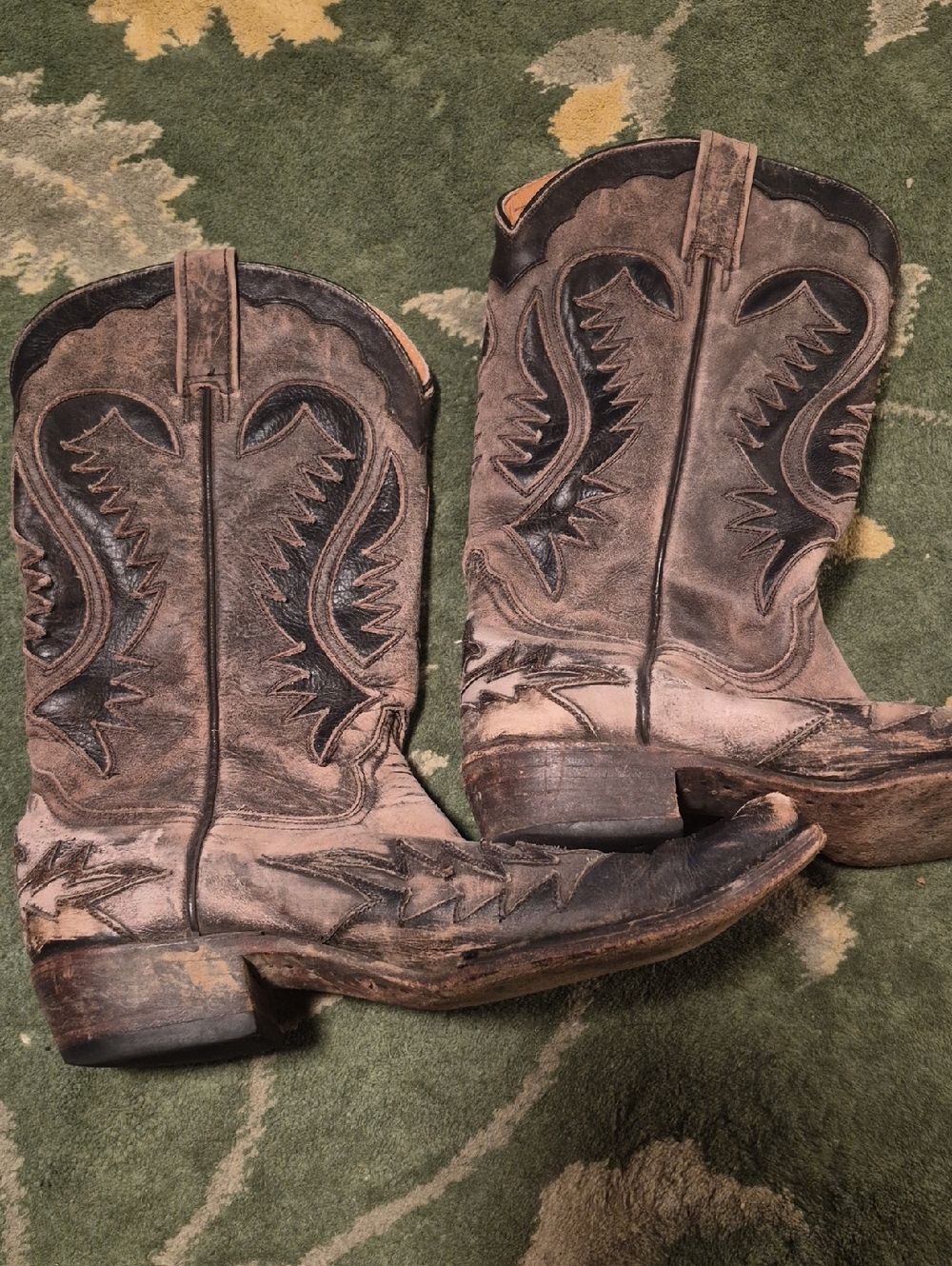 Stetson Tan Leather Interior Boot Lining with Bold Logo